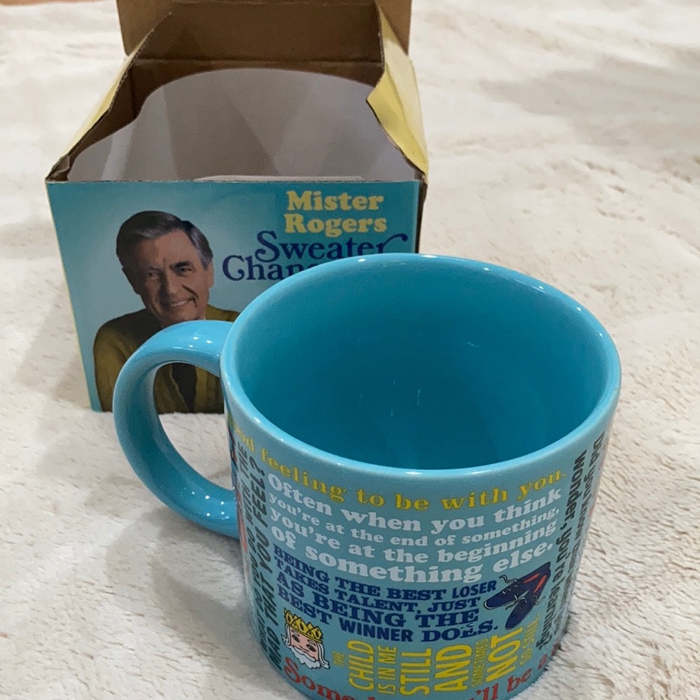 Mister Rogers Sweater Changing Mug